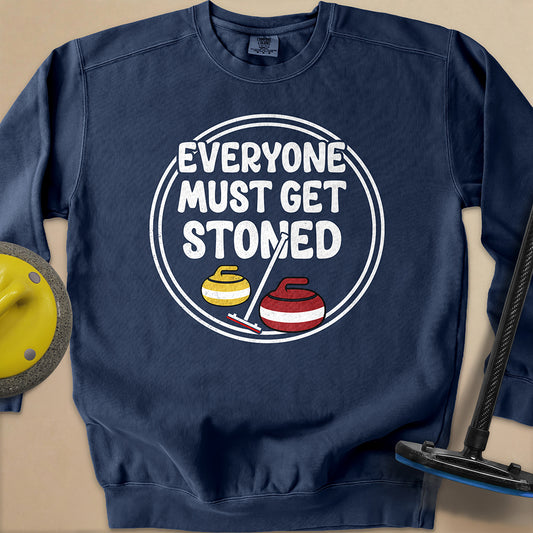Everyone Must Get Stoned Unisex Garment-Dyed Sweatshirt