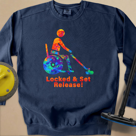 Wheelchair Curling Unisex Garment-Dyed Sweatshirt