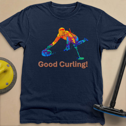 Good Curling Unisex Garment-Dyed Heavyweight T-Shirt