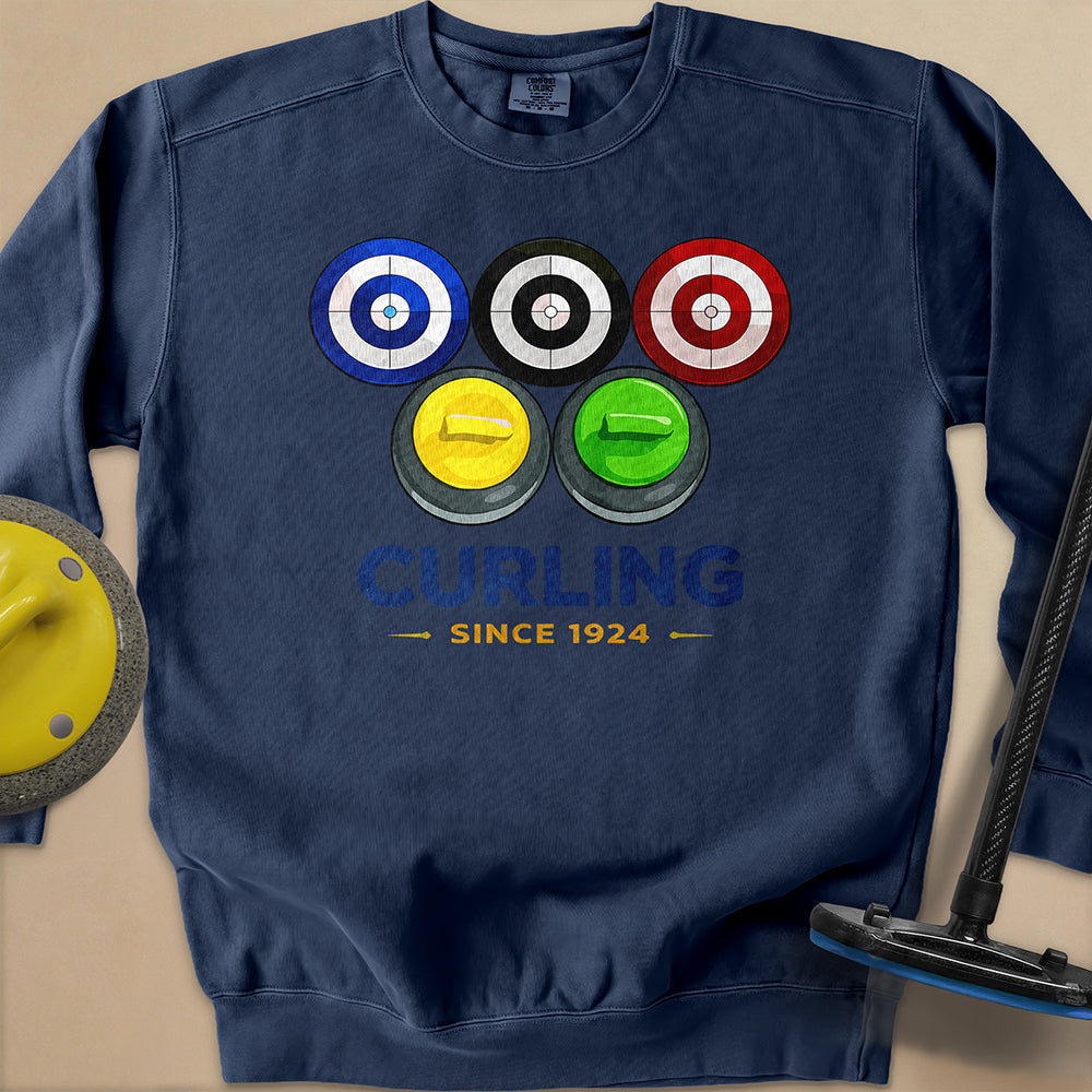 Olympic Rings Unisex Garment-Dyed Sweatshirt