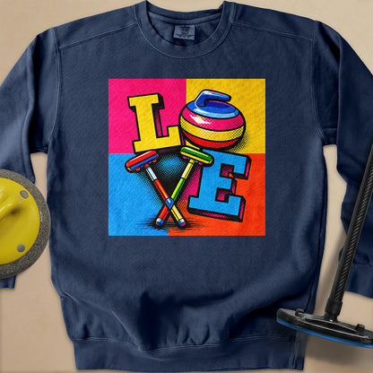 LOVE Unisex Garment-Dyed Sweatshirt