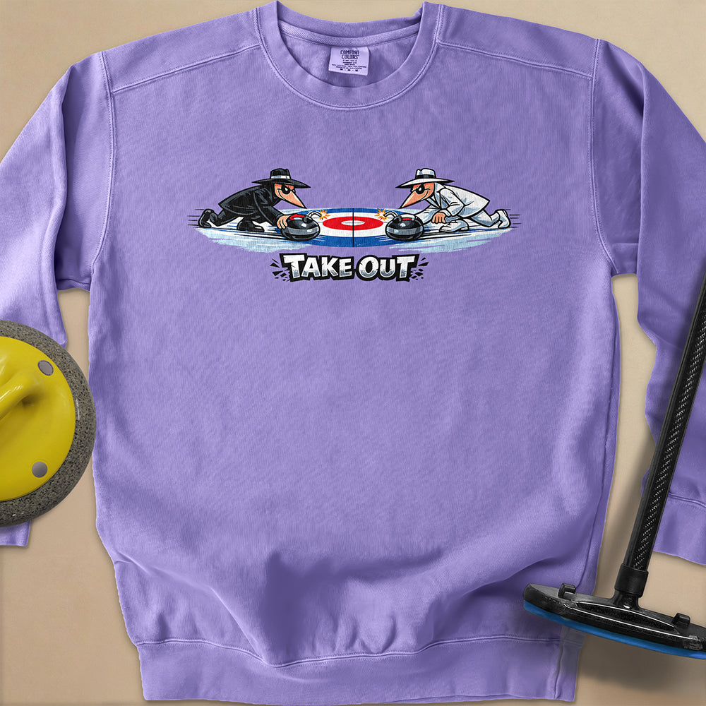 Take Out Toons Unisex Garment-Dyed Sweatshirt