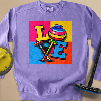 LOVE Unisex Garment-Dyed Sweatshirt