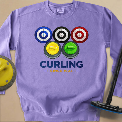 Olympic Rings Unisex Garment-Dyed Sweatshirt