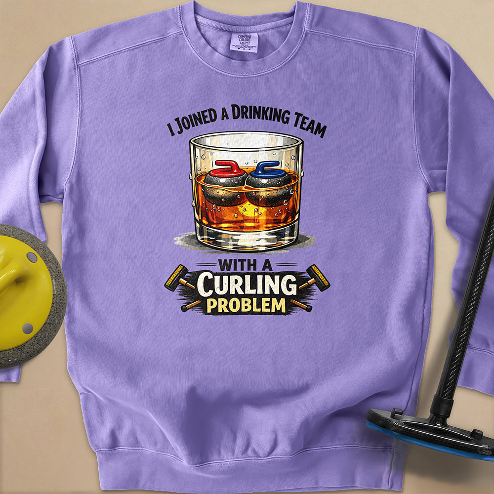 Am Drinking Team Unisex Garment-Dyed Sweatshirt