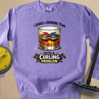 Am Drinking Team Unisex Garment-Dyed Sweatshirt