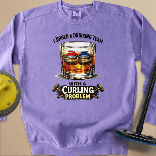 Am Drinking Team Unisex Garment-Dyed Sweatshirt