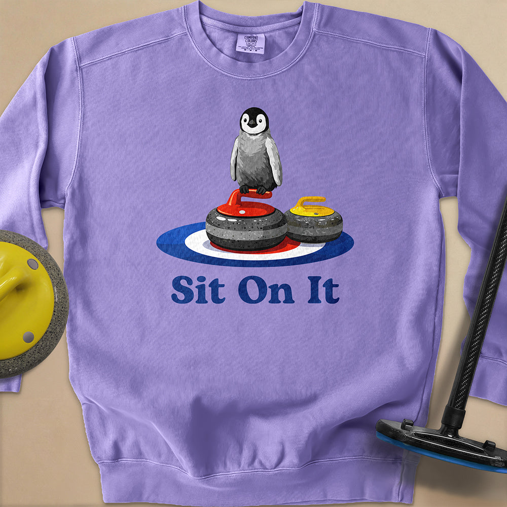 Sit On It Unisex Garment-Dyed Sweatshirt