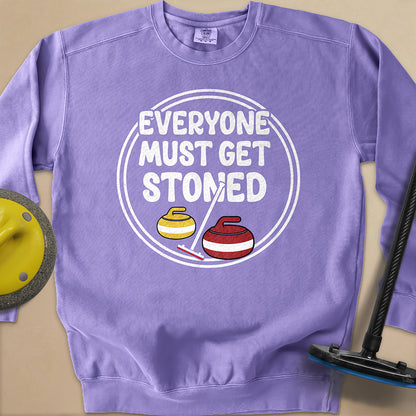 Everyone Must Get Stoned Unisex Garment-Dyed Sweatshirt