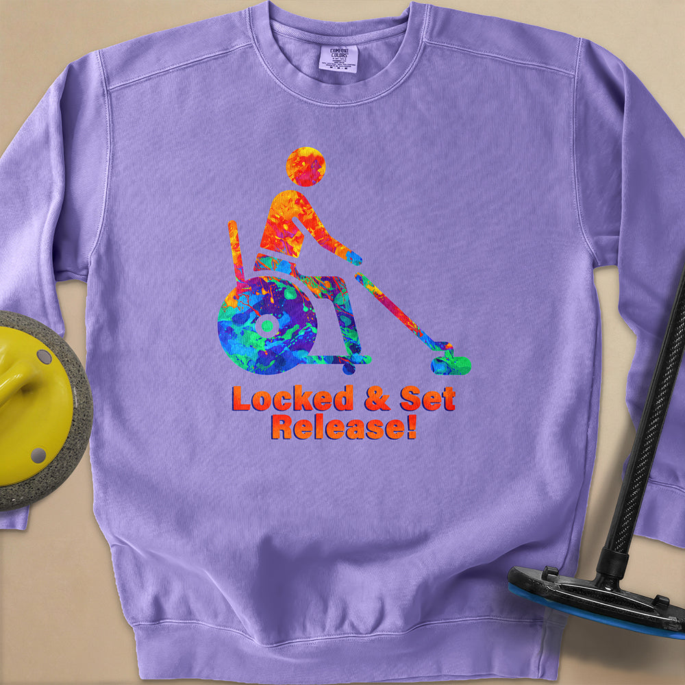 Wheelchair Curling Unisex Garment-Dyed Sweatshirt