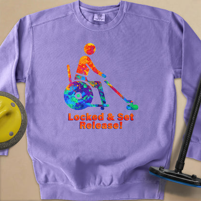 Wheelchair Curling Unisex Garment-Dyed Sweatshirt