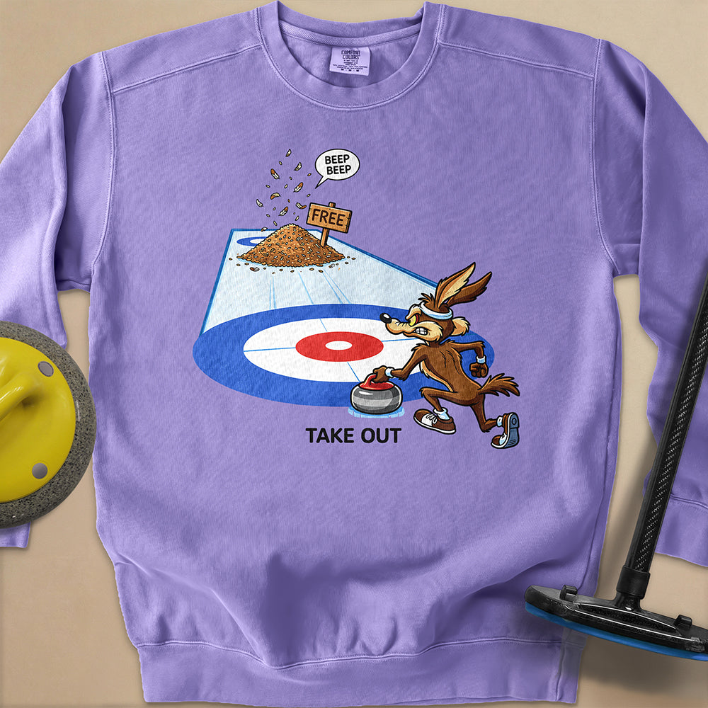 Take Out Unisex Garment-Dyed Sweatshirt
