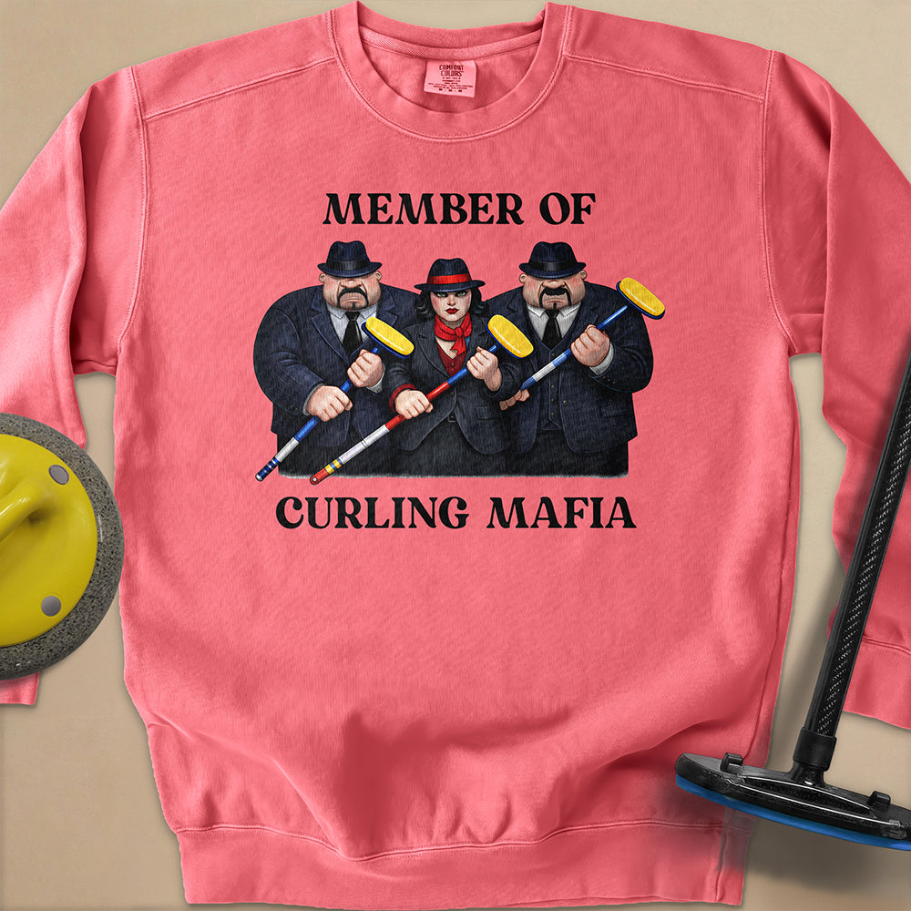 Curling Mafia Unisex Garment-Dyed Sweatshirt