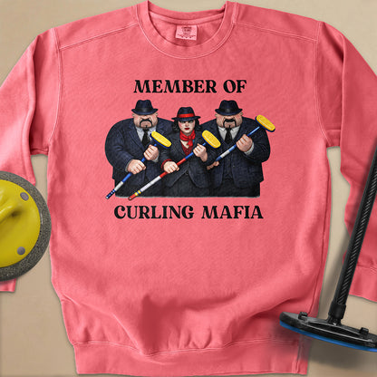 Curling Mafia Unisex Garment-Dyed Sweatshirt
