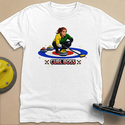 Curl Boss (C) Unisex Garment-Dyed Heavyweight T-Shirt