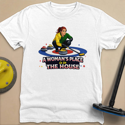 A Woman's Place is in the House Unisex Garment-Dyed Heavyweight T-Shirt