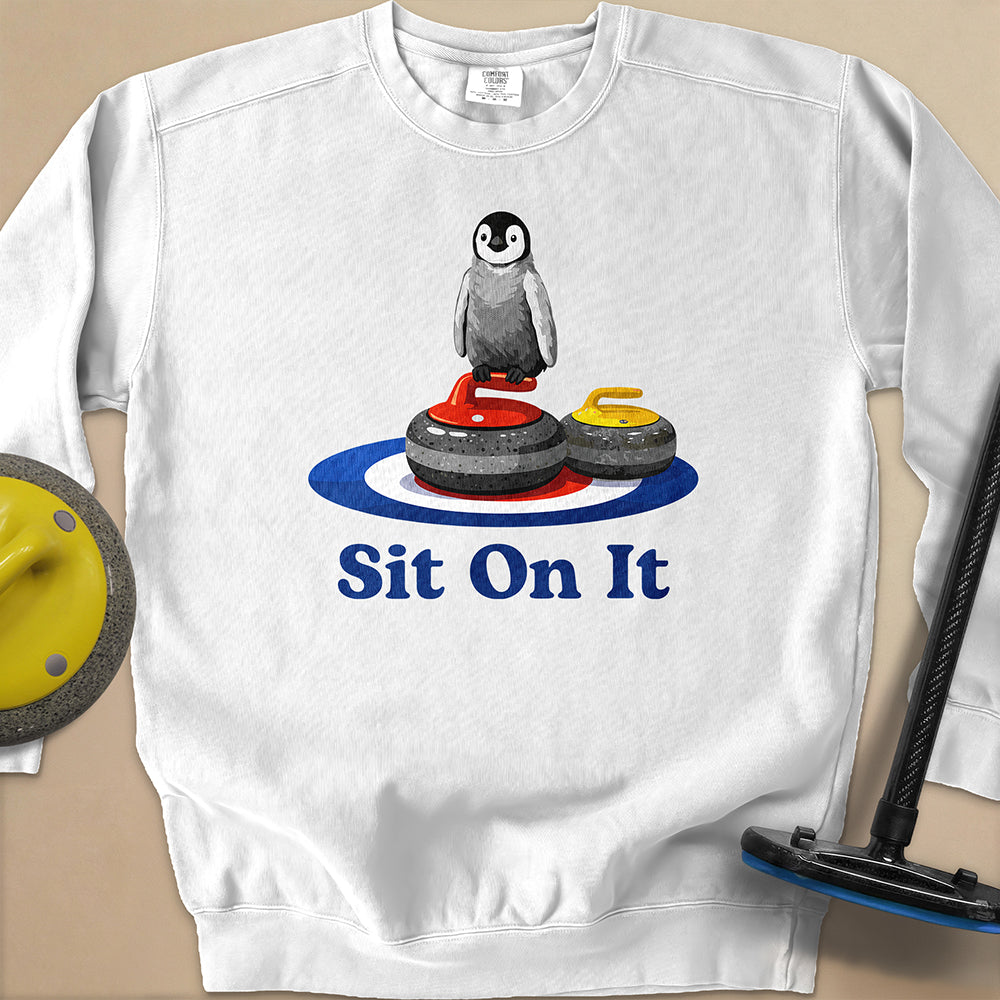 Sit On It Unisex Garment-Dyed Sweatshirt