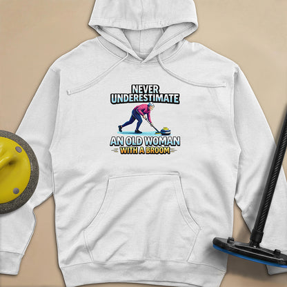 Don't Underestimate and Old Woman - Unisex Midweight Hoodie