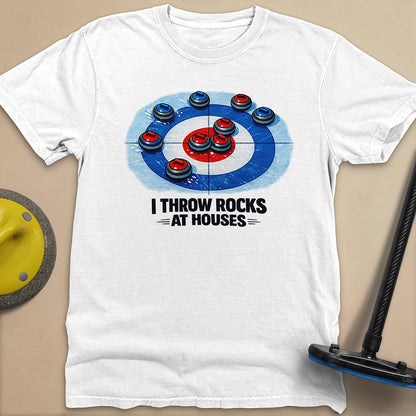I Throw Rocks at Houses Unisex Garment-Dyed Heavyweight T-Shirt