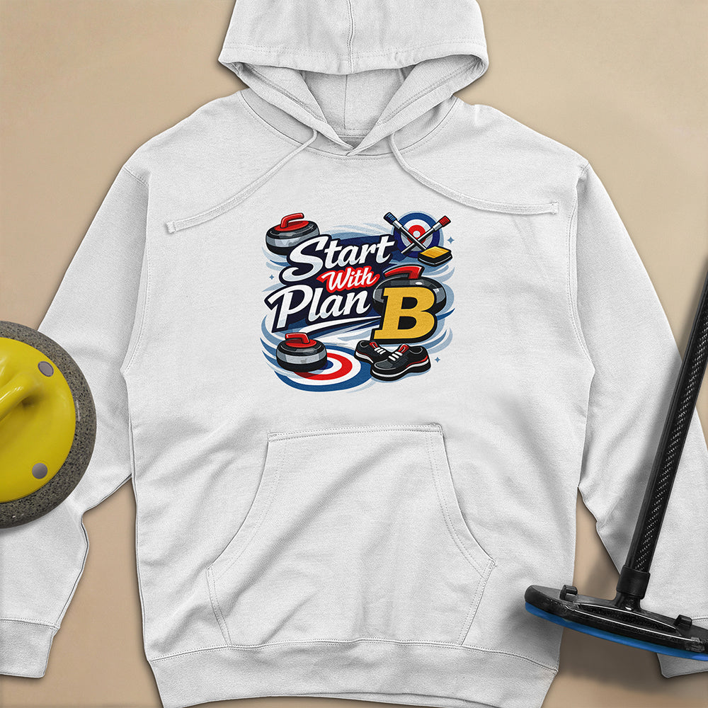Start with Plan B Unisex Midweight Hoodie