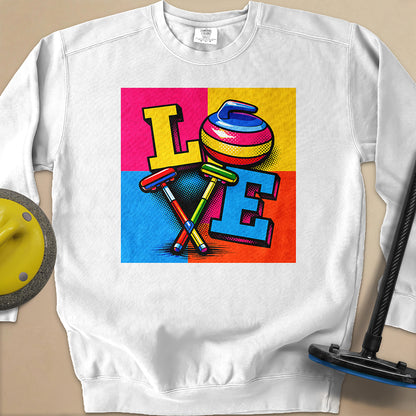 LOVE Unisex Garment-Dyed Sweatshirt
