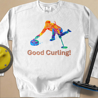 Good Curling Unisex Garment-Dyed Sweatshirt