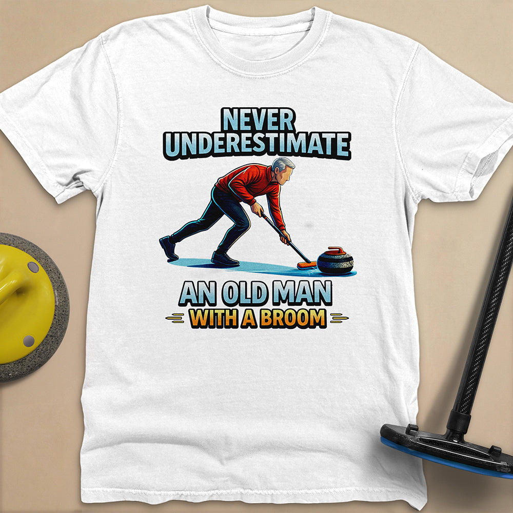 Dont't Underestimate and Old Man Unisex Garment-Dyed Heavyweight T-Shirt