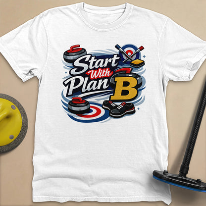 Start with Plan B Unisex Garment-Dyed Heavyweight T-Shirt