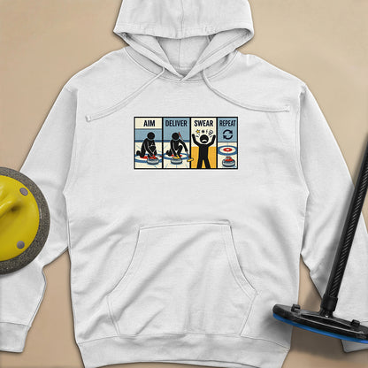 Aim Deliver Swear Repeat Unisex Midweight Hoodie