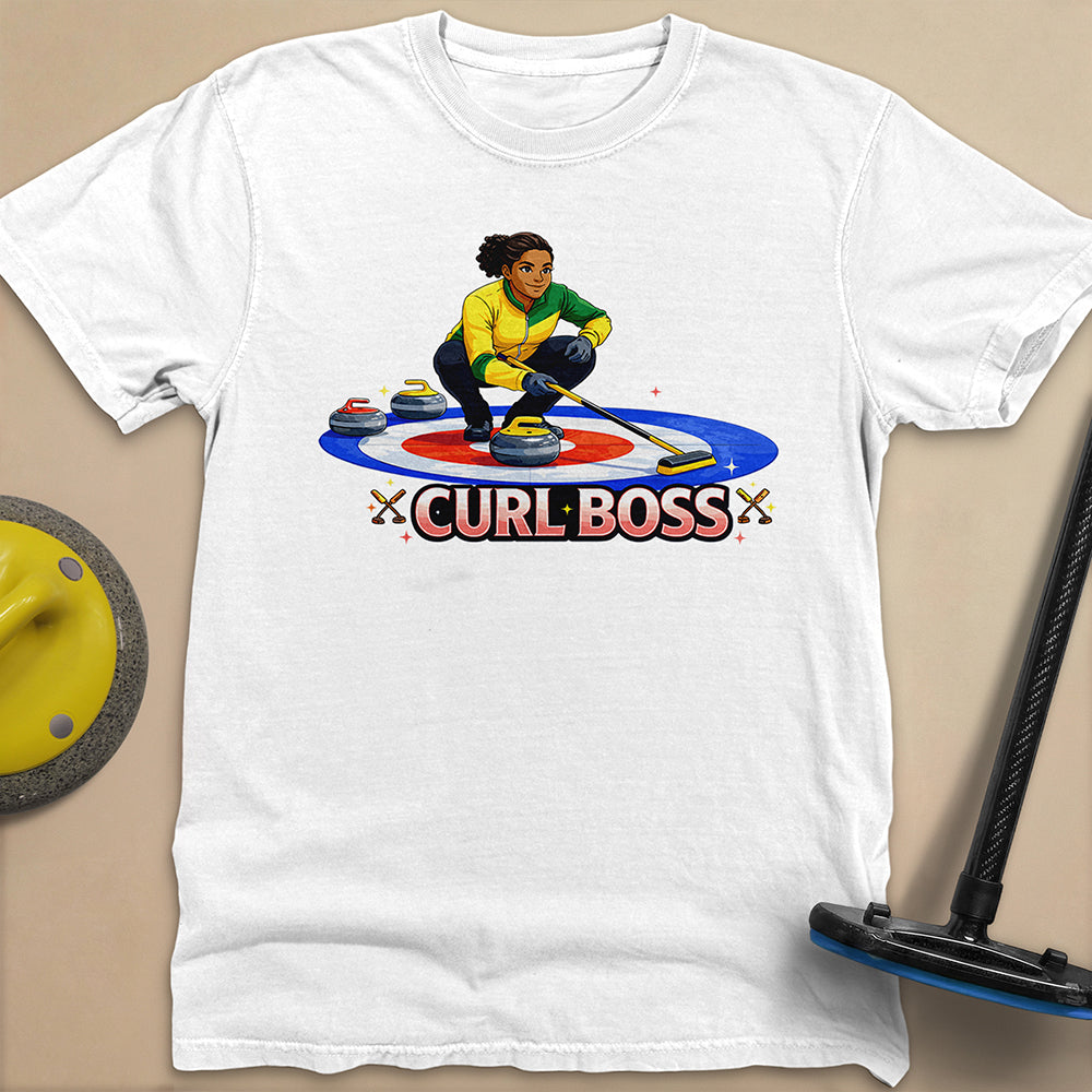 Curl Boss (B) Unisex Garment-Dyed Heavyweight T-Shirt