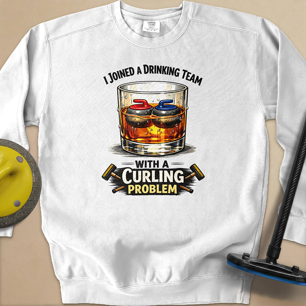 Am Drinking Team Unisex Garment-Dyed Sweatshirt