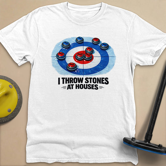 I Throw Stones at Houses Unisex Garment-Dyed Heavyweight T-Shirt