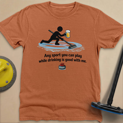 Drink and Play Unisex Garment-Dyed Heavyweight T-Shirt