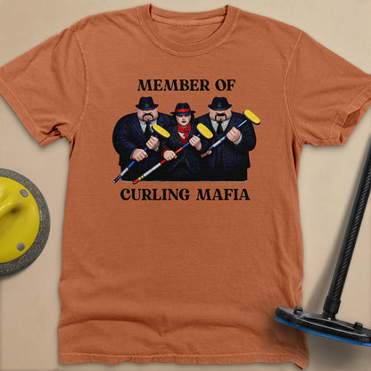 Curling Mafia Unisex Garment-Dyed Heavyweight T-Shirt